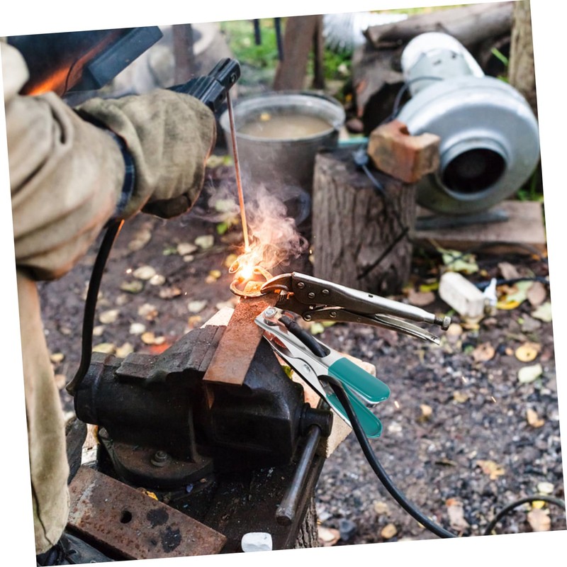 SHINEOFI Welding Ground Clamp Tools with High Conductivity Grips Compact