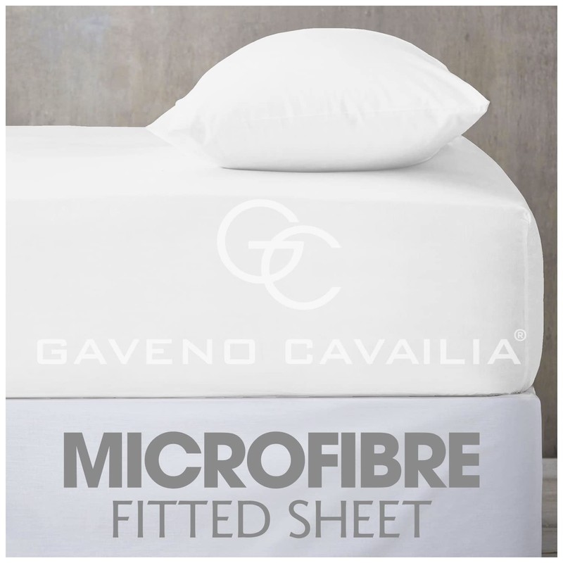 Easy Care Microfiber Plain Dyed Single Fitted Sheet, Soft Polyester