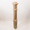 Wood Box Newel - Plain Style with Pedestal - 56"