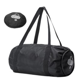 Akaaka ジムバッグ スパバッグ スポーツ 軽量 防水 撥水 折りたたみ 25L 温泉 サウナ プール用 小型 トート(ブラック)