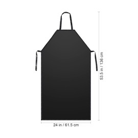 Artibetter Welder Butcher Apron Unisex Apron Heavy Duty Apron Chemical Resistant Apron Work Aprons for Butcher DishWashing Kitchen (Black Random Style) Rubber Vinyl Apron Butcher Apron