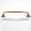 Antique Style Brass Carved Shower Tub Safety Grab Bar Wall