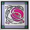 Winged Heart Static Window Cling in a Mackintosh Windyhill Rose