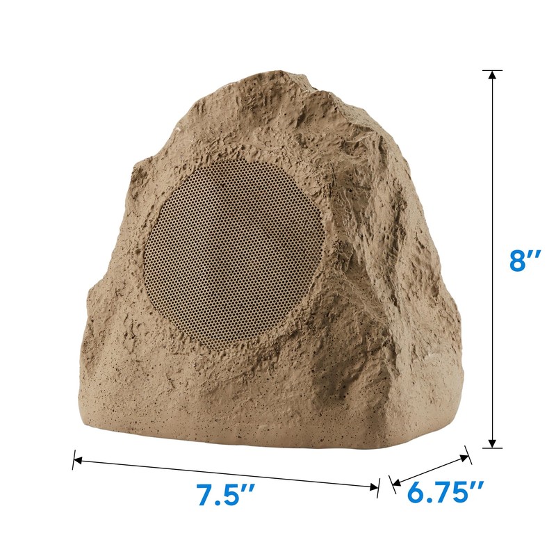 Theater Solutions 2R4S Outdoor Sandstone Rock 2 Speaker Set for