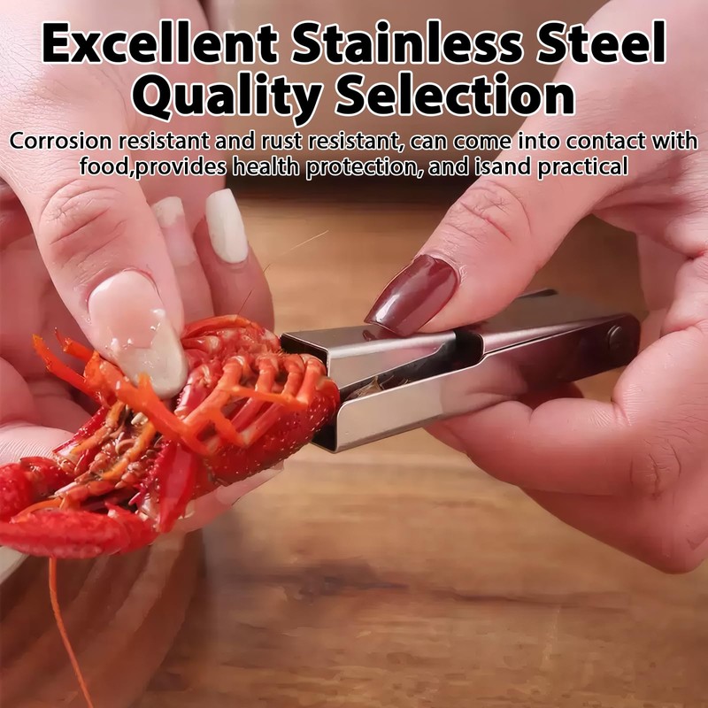 4 Pcs Crawfish Peeler Tool, Stainless Steel Crawfish Tail Remover