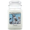 Village Candle Pure Linen Large Glass Apothecary Jar, Scented Candle,