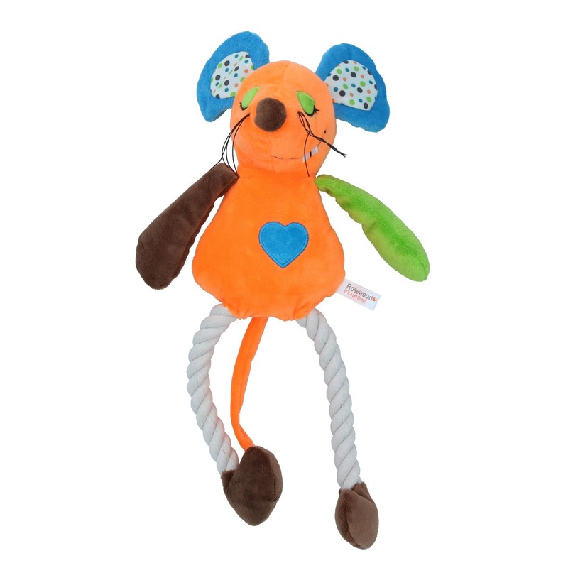 AB Tools Millie Mouse Teddy Medium Rope Soft Plush Play