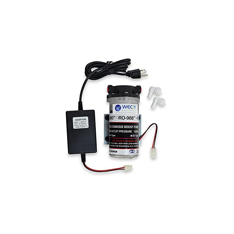 WECO Replacement HydroSense RO Booster Pump with Transformer 110VAC Mains