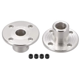 uxcell 6mm Inner Dia H12D10 Rigid Flange Coupling Motor Guide Shaft Coupler Motor Connector 2 PCS for DIY Parts