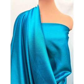 REVERSIBLE SHIMMER SHANTUNG FABRIC PURPLE/ PEACOCK  BTY FORMAL WEAR, CRAFTS