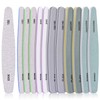 Nail File Buffer, MORGLES Professional 12PCS Emory File Nail File