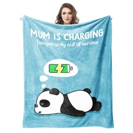 Soft Panda Blanket Gifts for Mum, Unique Mum Birthday Gift from Daughter/Son Christsmas Mother's Day Presents for Mummy New Mum Stepmum(51 * 59in)