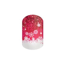 Ruby Snowfall Full Nail Decals Nail Wraps Set of 18