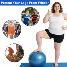 Anvosy Inner Thigh Anti Chafing Patches 10 Pcs Thigh Friction Tapes Chafing Prevention Rub Pads Women Girls - Light Skin Tone