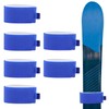 6-Pack Ski Tie Straps - Adjustable Ski Carry Bands with