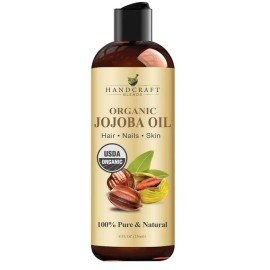 100% Pure Handcraft Blends USDA Organic Jojoba Oil - Cold-Pressed 8 Fl Oz - 100% Pure and