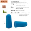 Foam Ear Plugs for Sleeping, 60+1 Pair SNR 35.5dB Foam