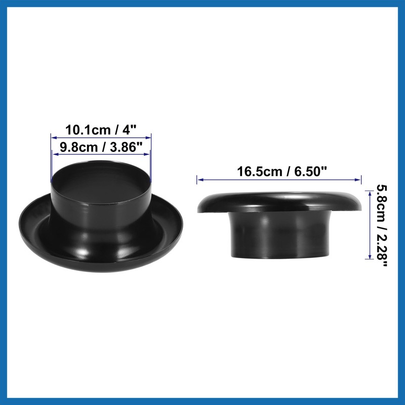 A ABSOPRO 4 Inch Car Bellmouth Velocity Stack Adapter Air