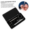 Ipetboom 1Set Eyeglass Repair Tool Precision Screwdriver Eyeglass Tweezers and