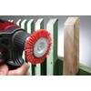 kwb Nylon Disc Brush Set, 100mm, for Wood, Metal, Non-Ferrous