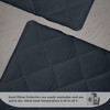 Pillow Protectors 4 Pack Cover Black, Anti Allergy Zipped Pillows