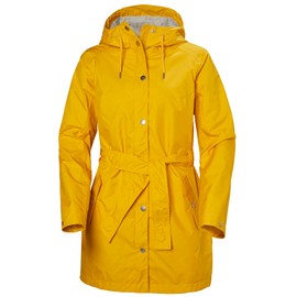 Helly Hansen Women's Lyness II Waterproof Rain Coat with Hood, 344 Essential Yellow, Small