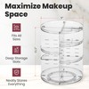 Masirs 360 Rotating Makeup Organizer - Adjustable Shelf Height and