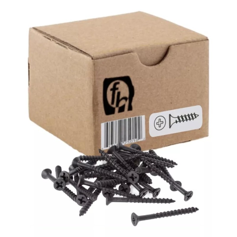 Pijas Para Madera Multiusos Trabajos Carpinteria, Tornillo Aglomerado Negro Fosfatado