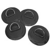 4 Pcs Inflatable Boat DRing Pad Patch PVC Durable Marine