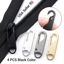 Unbranded 4PCS Zipper Slider Puller Instant Zipper Repair Kit Replacement Broken Buckle