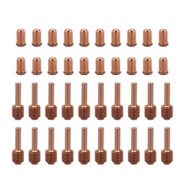 ACCEPTIN 220478 Electrode 20pcs & 220480 Nozzle Tips 20pcs Fit 30 Plasma Consumables Cutting Torch