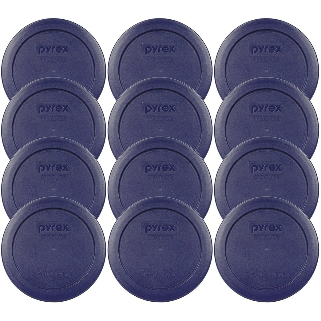 Pyrex 7200-PC 1113764 2 Cup Blue Lid (12-Pack)