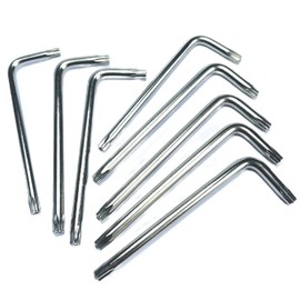 ZDingTech 8pcs T25 Torx Bit T25 Anti Tamper Proof Torx Star Key Bit Wrench,Golf wrench Golf driver tool T 25 torx key set,allen key drill bit set L-Shape,S2 Steel tamper proof torx bit set