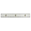 'Lightning Bolt' 30cm (12 Inch) White Plastic Ruler (RL00087540)