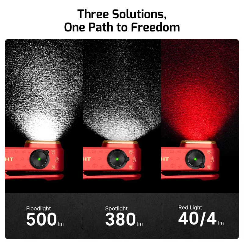 Olight Oclip Pro Fortune Snake Special Edition, Floodlight Spotlight &