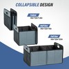 Simple Deluxe Car Trunk Organizer for SUV, Collapsible 2 Compartment