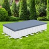 Funsicle Durable Rectangular Pool Cover with Adjustable Drawstring for Oasis,