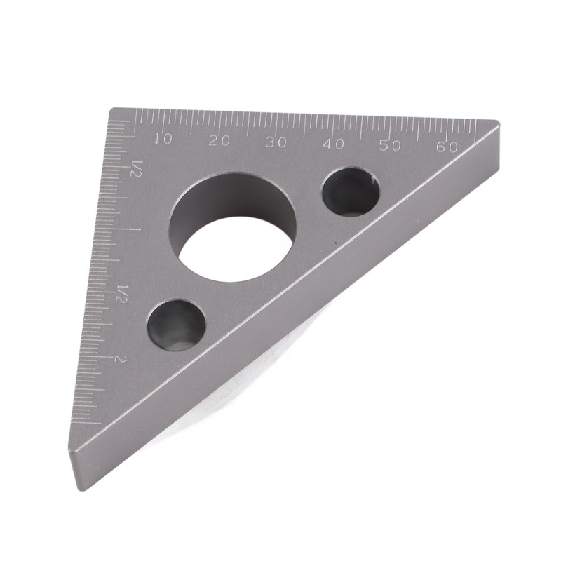 45/90 Degrees Matte Aluminum Alloy Mini Right Angle Ruler Woodworking