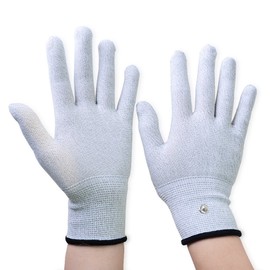 Aituo 1 Pair Silver Conductive Gloves for use with TENS Machine