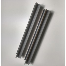 Socket Corner Connector 90° Stainless Steel Look Height 200 mm for 13 mm Pack of 1