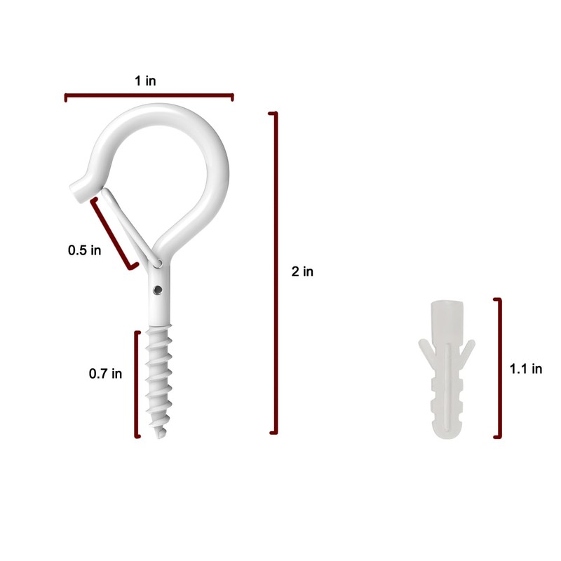 HEDGBOBO 20 Pack Q-Hanger Hooks for String Lights,Ceiling Hooks for