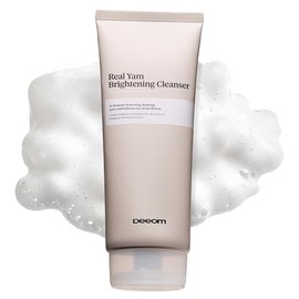 DEEOM - Limpiador Iluminador De Ñame Real, Limpiador Facial Espumoso Suave Para Piel Sensible Con Agua De Arroz, Hidratante Y Limpieza Pr...