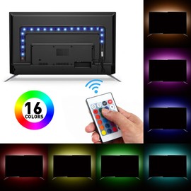 LUNSY LED TV Light Strip Light Strip for 30 LED TV Strip Light Multicolor LED Strip Light for TV Computer Home Cinema Bar
