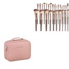 30 Piece Professional Makeup Brushes Set with Travel Pouch Pink