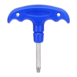 sourcing map Golf Spike Wrench Tool T20 Golf Torque Wrench Stainless Steel Golf Head Adjustment Tool Golf Driver Torque Tool with Plastic Handle for Golf Club Driver Shaft Adapter, Blue