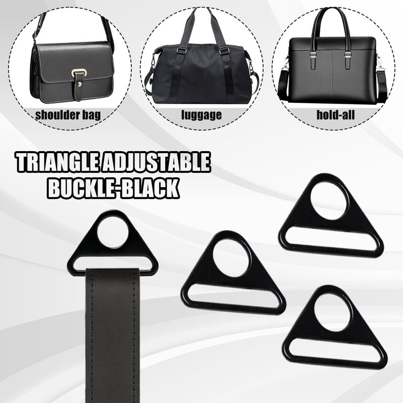 Sxutop 30 Pieces Metal Triangle Buckles 38 mm Inner Diameter