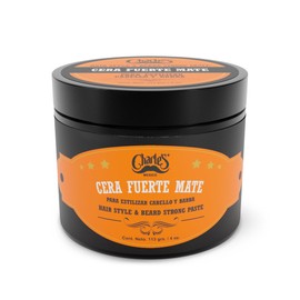 Charle's Cera Fijación Fuerte Mate 113g - Pomada Premium Para Cabello, Barba y Bigote - Efecto Mate