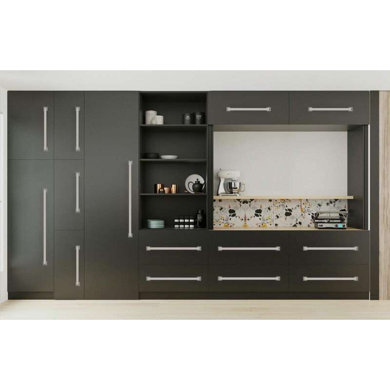ROMATEE 10 Pack 6.3 Inch(160mm) Brushed Satin Nickel Cabinet Pulls