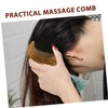 Baluue Green Sandalwood Massager Scalp Detangler Women Wooden Hair Comb