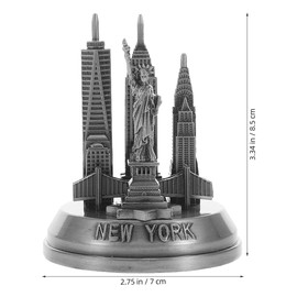 Luxshiny New York Vintage Desk Ornament Landmark Model Ornament for Bookshelf Cabinet Home Decor Figurine New York Souvenir Architecture Collector Display Piece